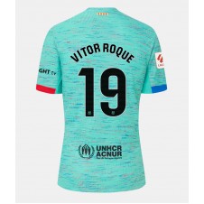 Barcelona Vitor Roque #19 Tredjedrakt Kvinner 2023-24 Kortermet